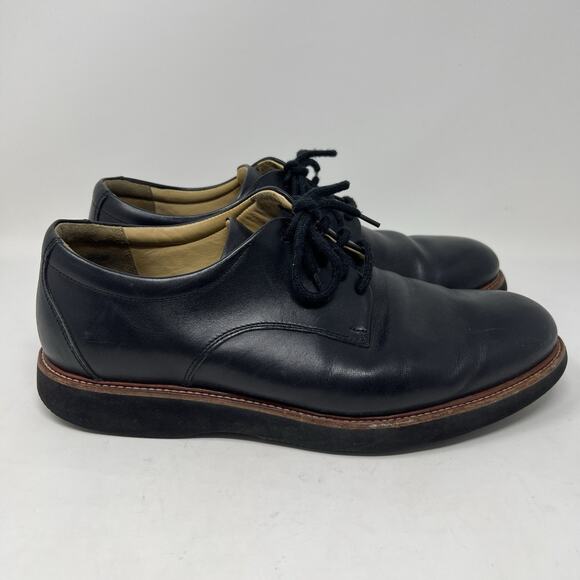 Samuel Hubbard Rainy Day Founder Oxford Black Leather‎ Dress Shoes Men’s Size 10 - Picture 2 of 10